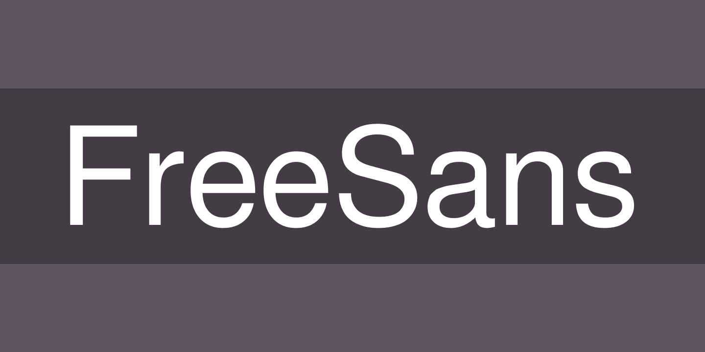 Ejemplo de fuente GNU Free Font Sans Regular